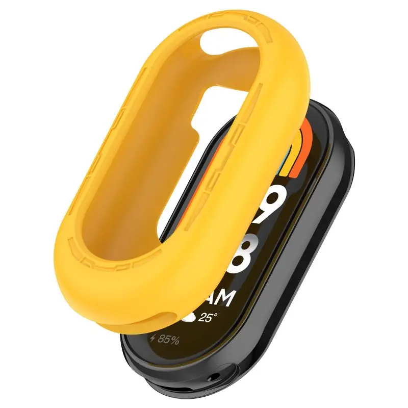 Silicone Cover For Xiaomi Mi Band9 8 Protect  Mi Band 8 9 NFC Protector Hollow Protective Case Watch Case For Mi band8 9