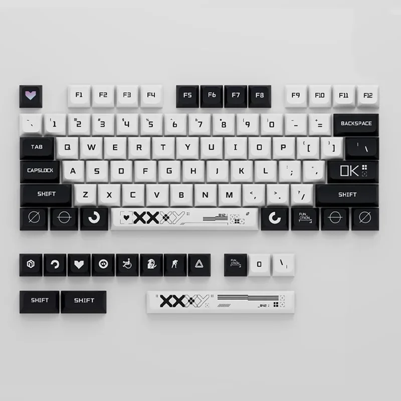 

Mechanical Keyboard PBT Keycap for 61 64 68 84 Keys 60% 75% 80% XDA OEM Profile Keys Double Shot Keycaps