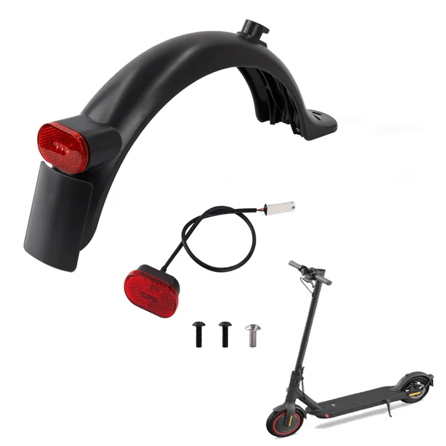 Electric Scooter Fender Support Brake Light for Xiaomi Pro 2 Rear Mudguard Wing Tyre Splash Fender Bracket Taillight Accessories