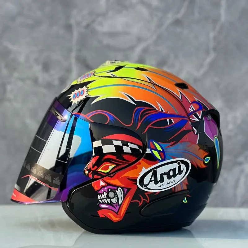 

Ram3 Russell Black Half Helmet Men and Women Motorcycle Off-Road Summer Helmet Downhill Racing Mountain Cross Casco Capacete