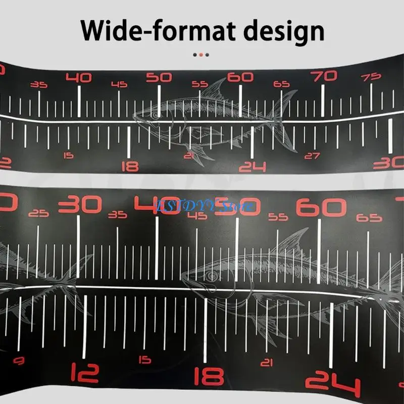 G6DE Flexible Fishing Ruler Fish Measuring Fish Length Gauge Fishing Measurement Device Foldable Fishing Measurement Tape view 2