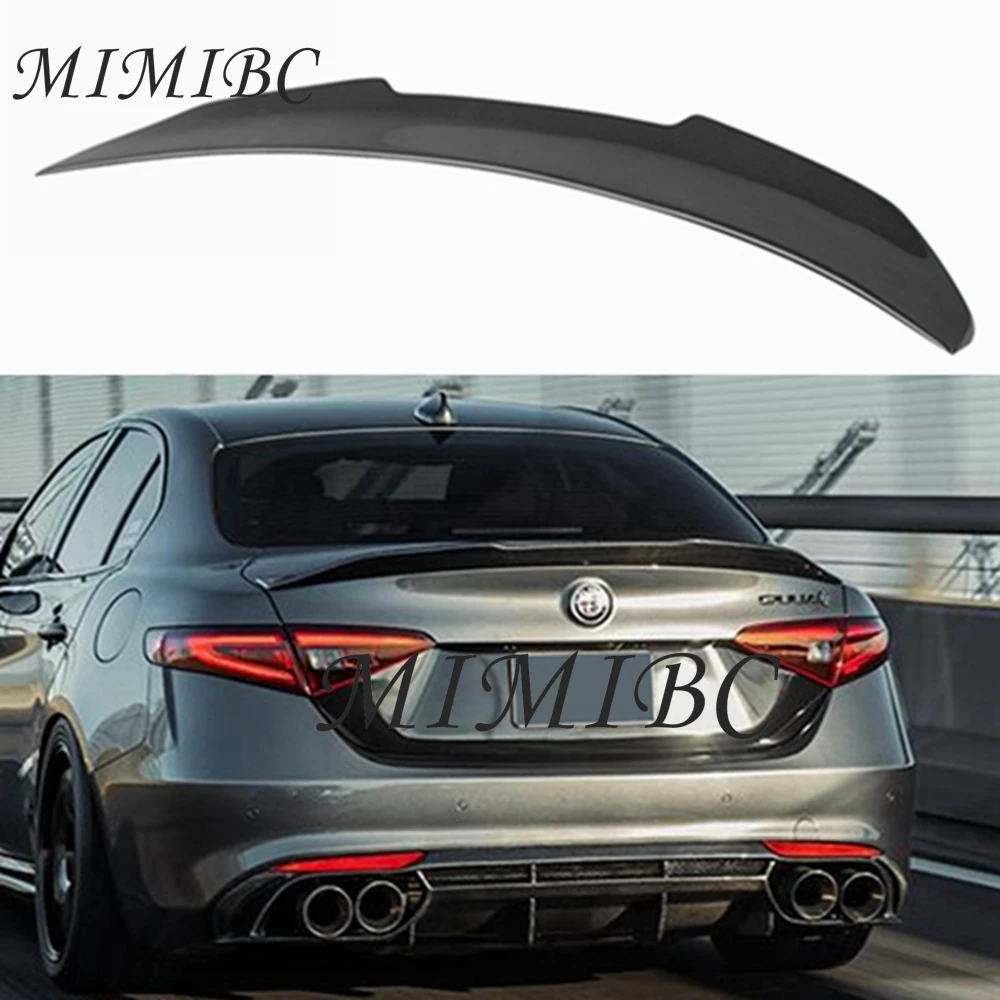 

FOR Alfa Romeo Giulia PSM Style Carbon Fiber Rear Spoiler Trunk Wing FRP Forged carbon