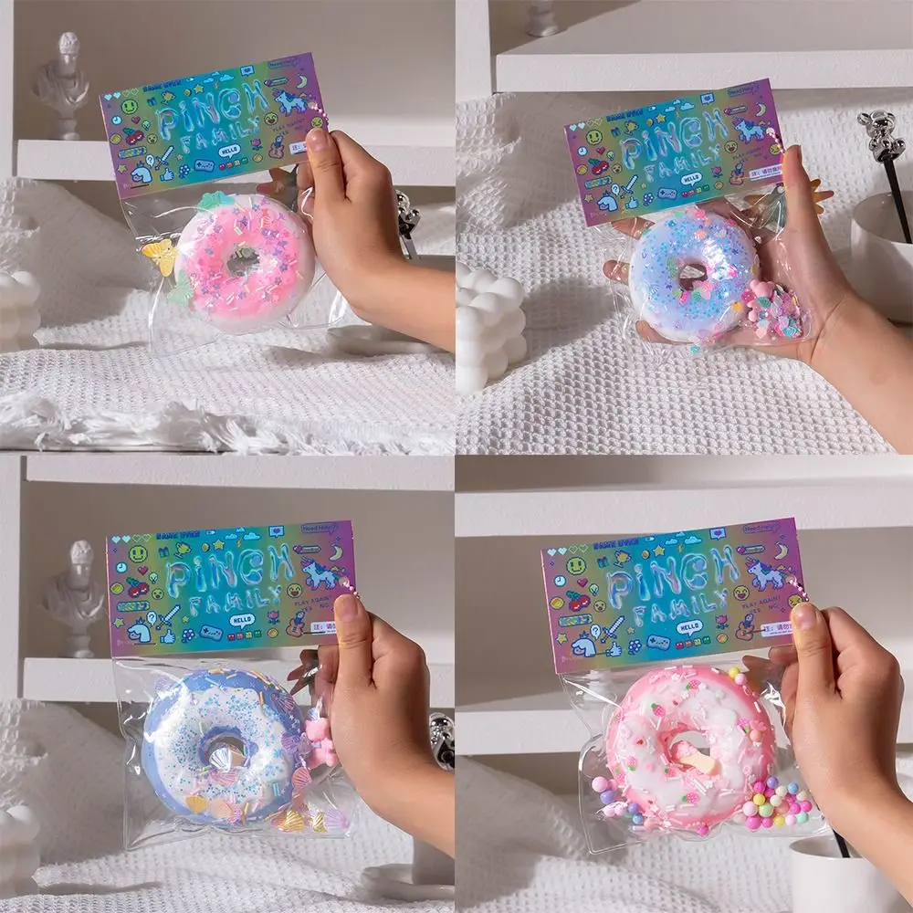 Criatividade gigante espremer donut brinquedos espremer brinquedo macio descompressão beliche donut abreact pegajoso beliscar e descompressão brinquedo