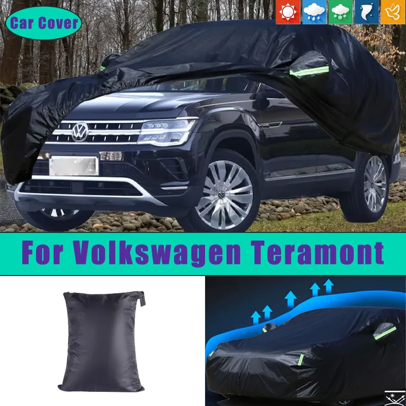 

Car Full Outer Covers Outdoor Waterproof Dustproof Sun Rain Snow Protection Exterior Car Accessories For Volkswagen Teramont