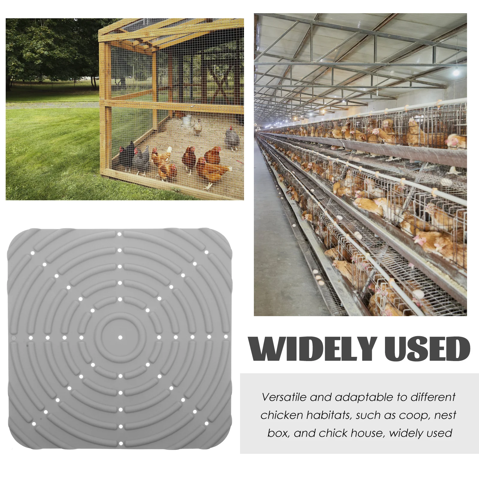 

Chicken Nesting Mat Silicone Reusable Pad for Chicken Coop Nesting Box