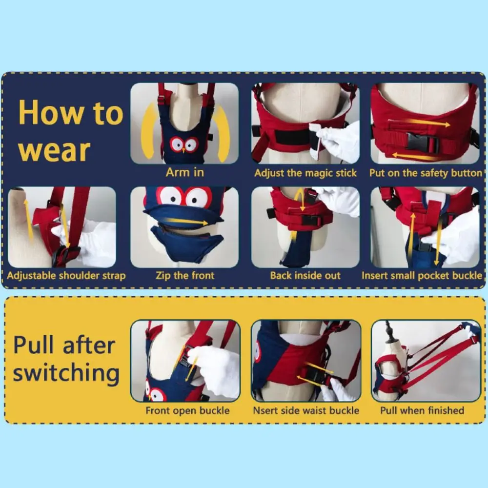 الملحقات المقود حزام الأنشطة الخارجية الملحقات مكافحة خسر تسخير الأطفال تسخير مشايات الطفل حزام ظهره المقود #2
