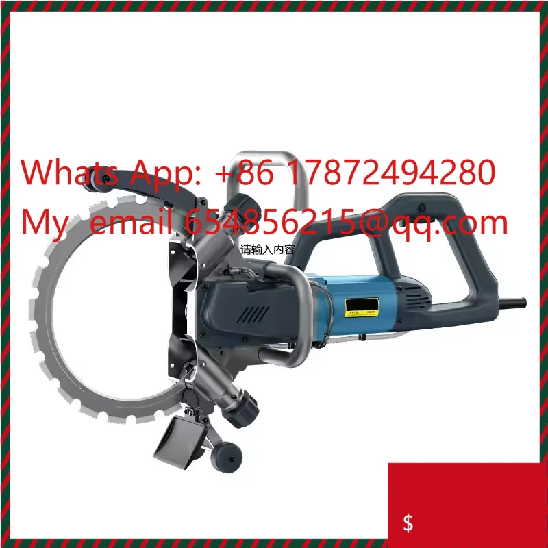 Electric Ring Saw Concrete Cutting Machine Movable Motor Marble 45Degree Angle Wall Cutting Special Cut off Machine