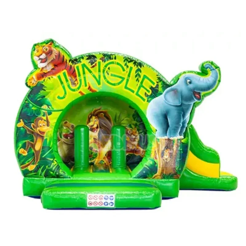 Moonwalk Moon Kid Bouncer Slide Commercial Inflatable Jump Bouncy Castle Bounce House Combo Refund Bag TOP Unisex Customized Sea