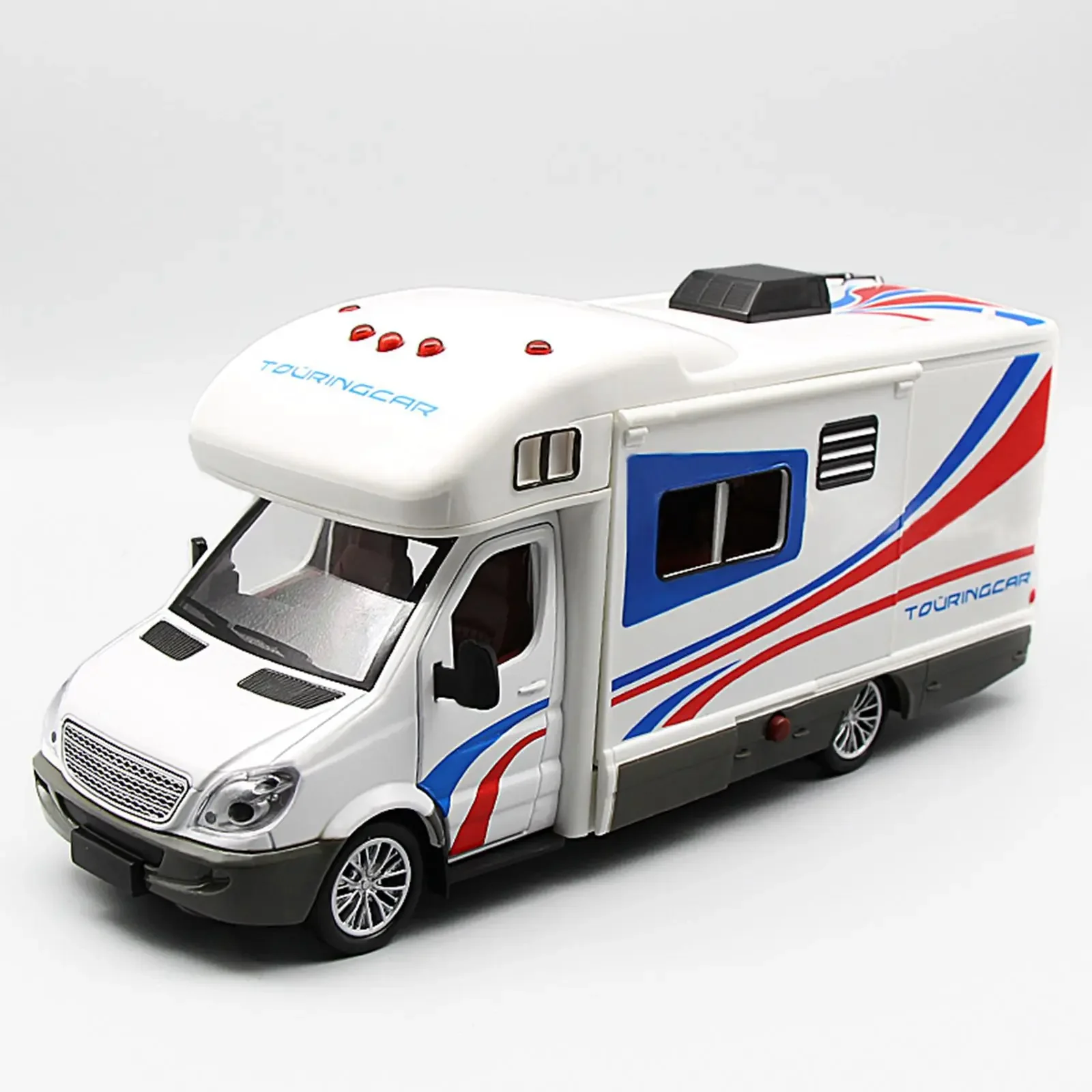 

1:32 Scale Sprinter Luxury Motorhome Recreational Vehicle RV Trailer Caravan Alloy Metal Diecast Car Model Toys Collection gifts