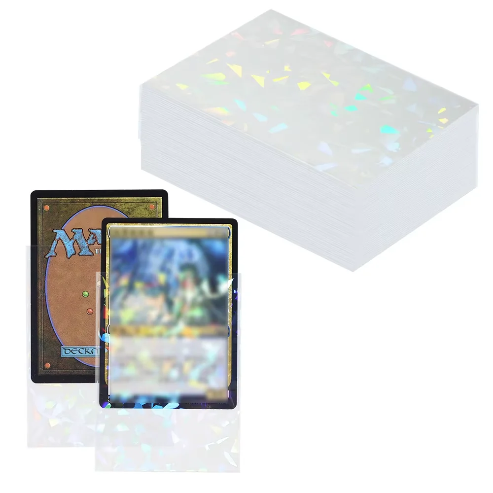 Kpop Photocard Protector Holographic Broken Glass 66x91mm  Film Transparent Card Sleeves And Idol Photo Collectible Cards Bag view 5