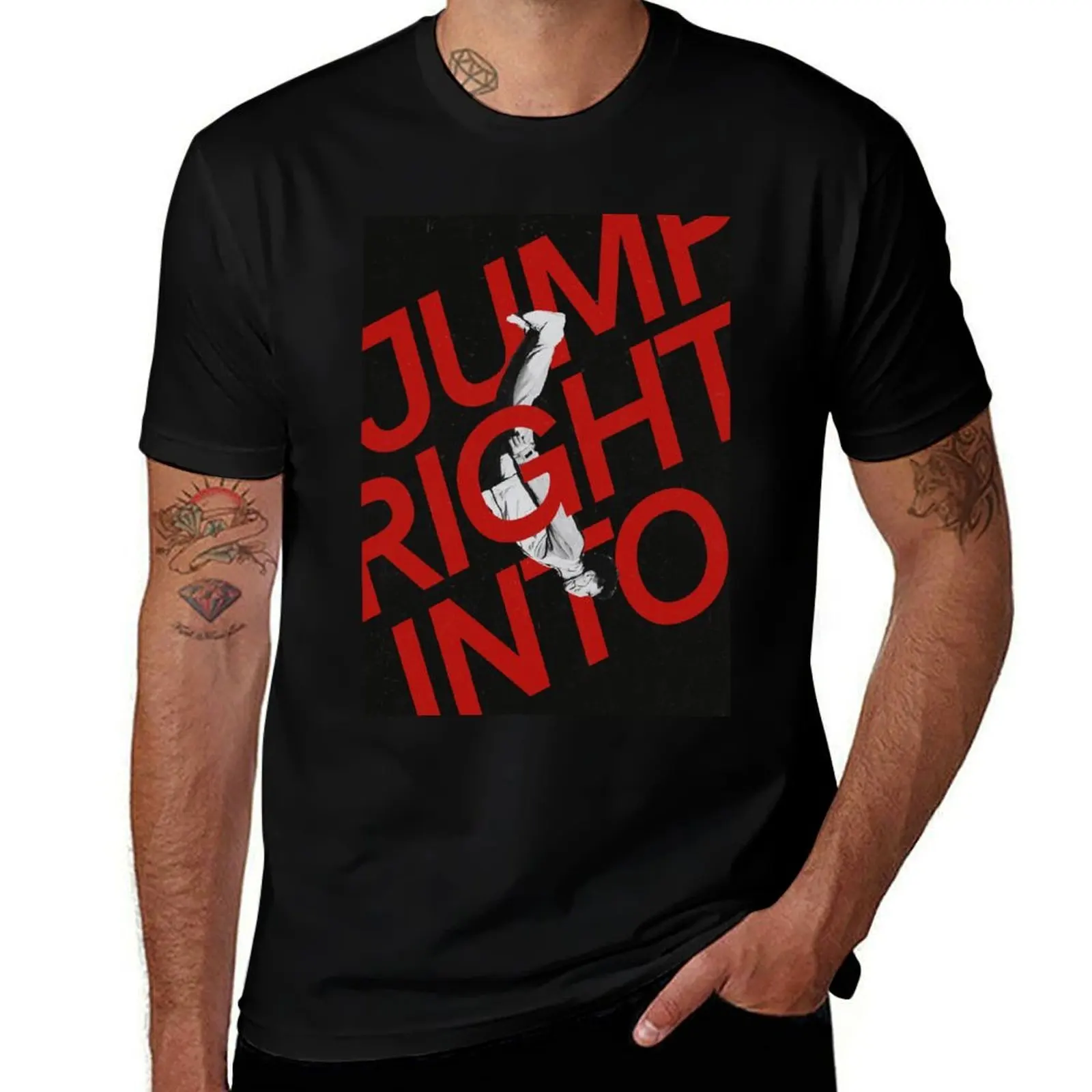 JUMP RIGHT INTO T-Shirt Plus Size Loose Fit T-Shirt