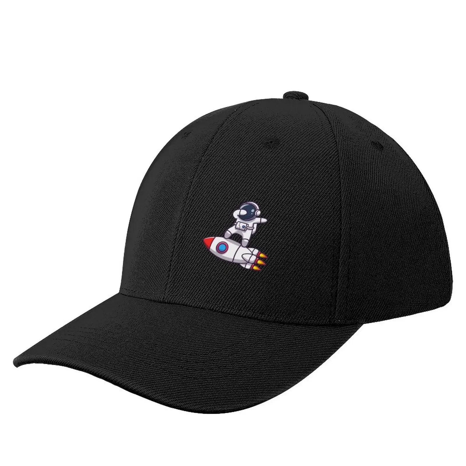 Astronaut Riding A Rocket Baseball Cap Beach Bag Wild Ball Hat Hip Hop cute Hats For Men Women's