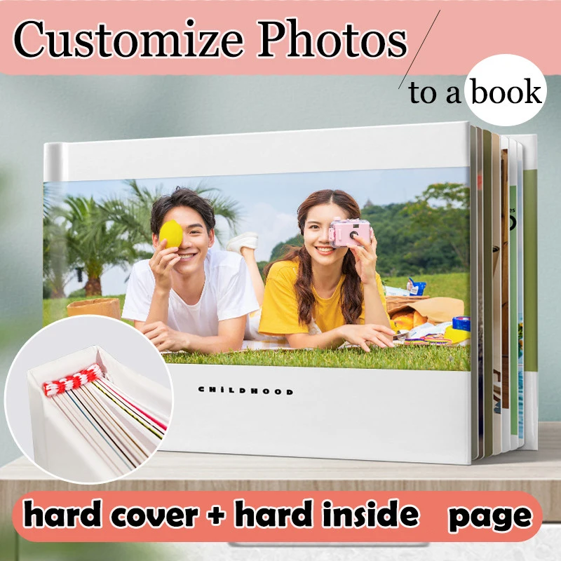 12inch Horizonal Cutomize Photo Album Oversized Layflat Print Book Wedding Album Travel Set Ceremony Souvenir Photobook Gifts