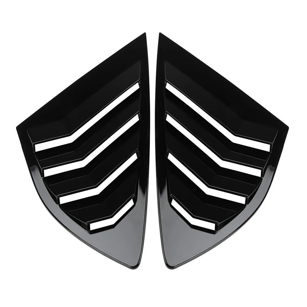 Louver Cover Door Glass Cover For Ford For Fusion For Mondeo 43.7*29*28.3cm ABS Car Door Glass Gloss Black Louver