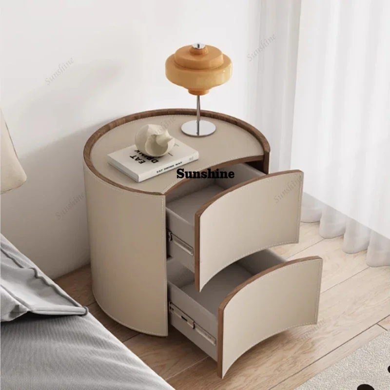 

Creative Aesthetic Bedside Table Luxury Minimalist Simple Style Nightstands Trendy Elegant Mesita De Noche Bedroom Furniture
