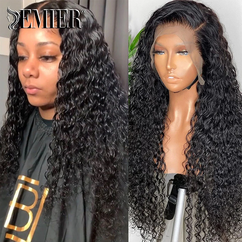 

Water Wave 13x4 13x6 Lace Front Human Hair Wig 14"-36" Wet And Wavy 4x4 Lace Closure Wigs Pre Plucked Curly Wigs For Black Women