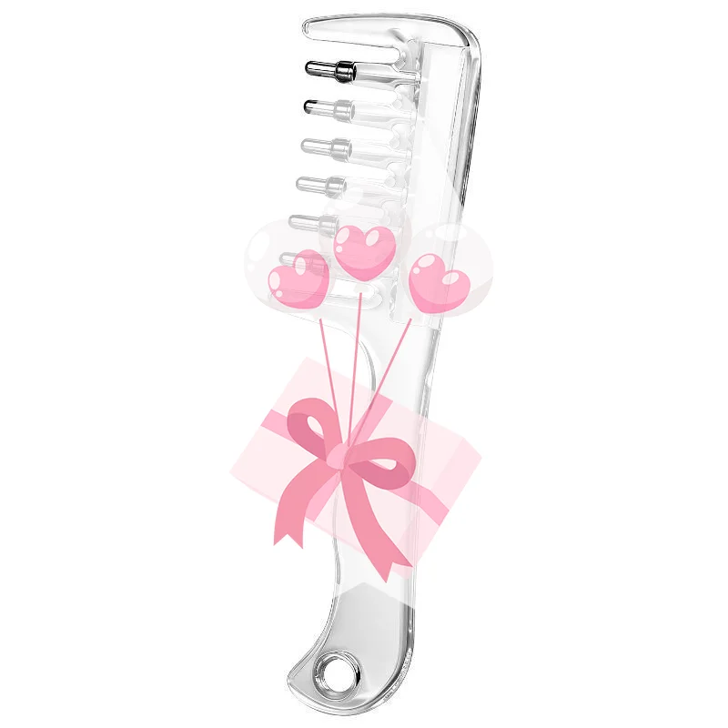 Ball Bearing Hair Growth Liquid Comb 1 Set Built-in Reservoir Lightweight Scalp Massager for Women Men Hair Care