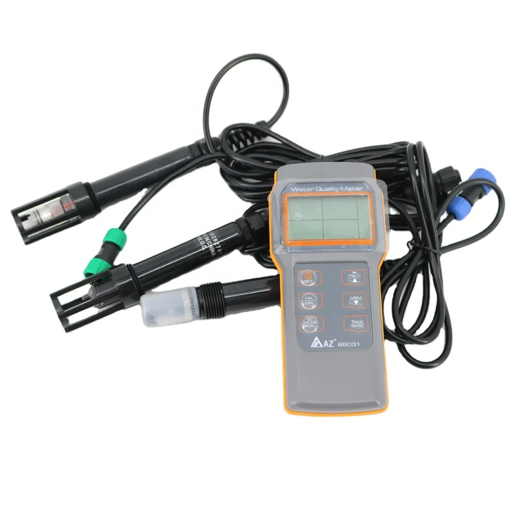 

AZ86031 Water Quality Tester Kit Dissolved Oxygen PH Meter Conductivity Salinity & Temperature Meter for Test Instruments