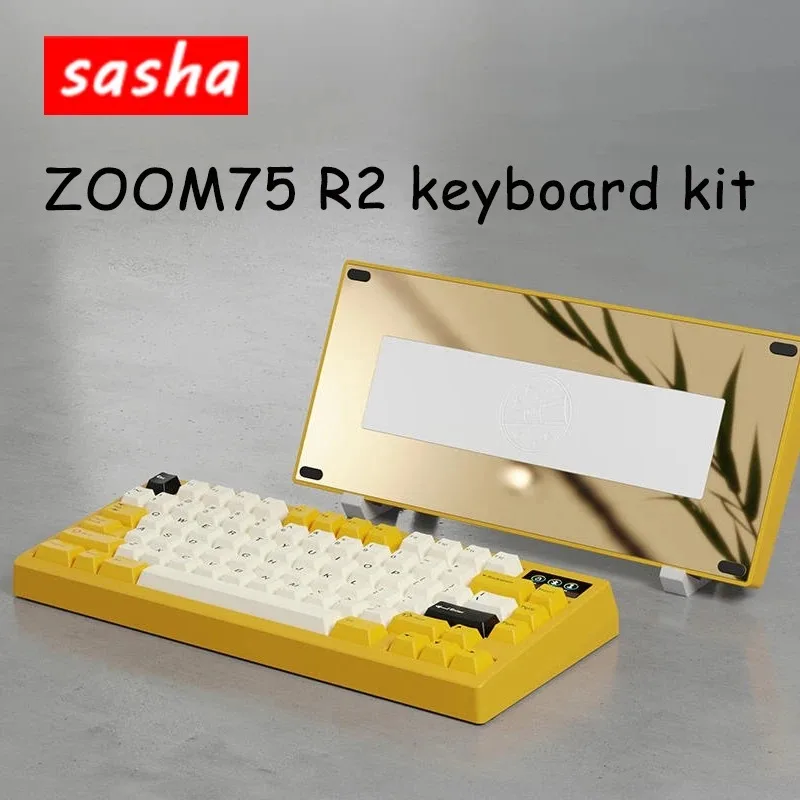 

ZOOM 75 R2 Keyboard Kit CNC Mechanical Customization Wireless Bluetooth RGB Screen Gaming Keyboard for Office Computer Gifts