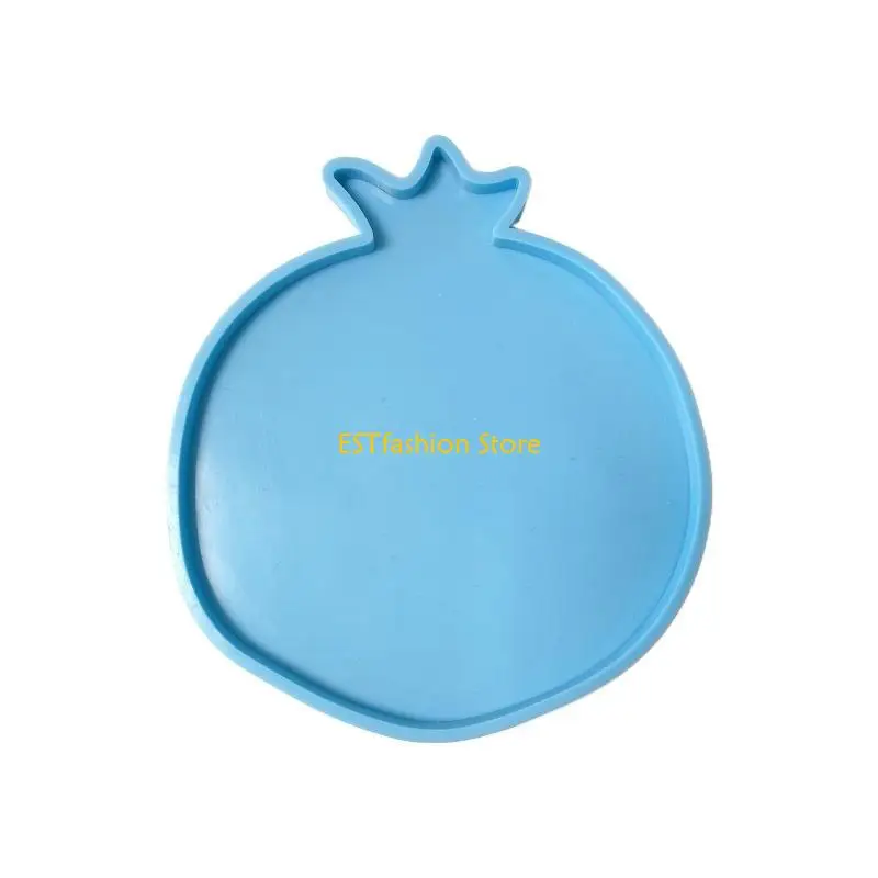 Y5GC Pomegranate Geode Agate Epoxy Resin Mold Handmade Cup Mat Silicone Mould