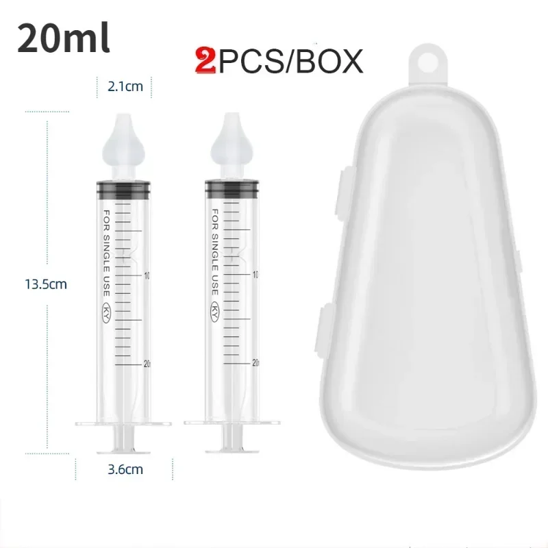 

Washing for Children Babi Nose Cleaner 2Pcs/box Rhinitis Nasal Washer Needle Tube Baby Nasal Aspirator Cleaner Syringe Baby Nose
