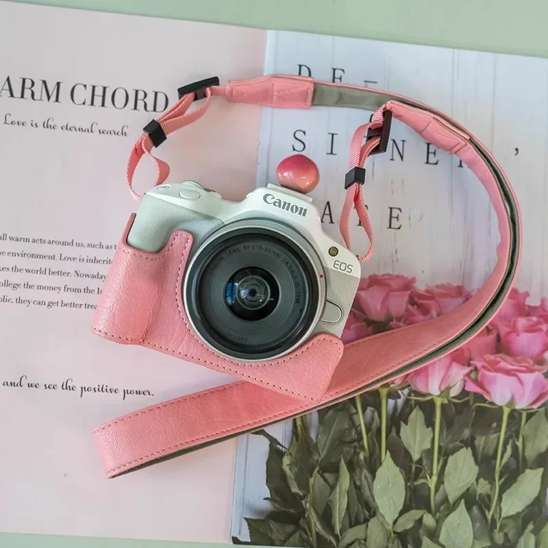 FOR Canon R50/R100 Camera Bag Protection Case Leather Cover