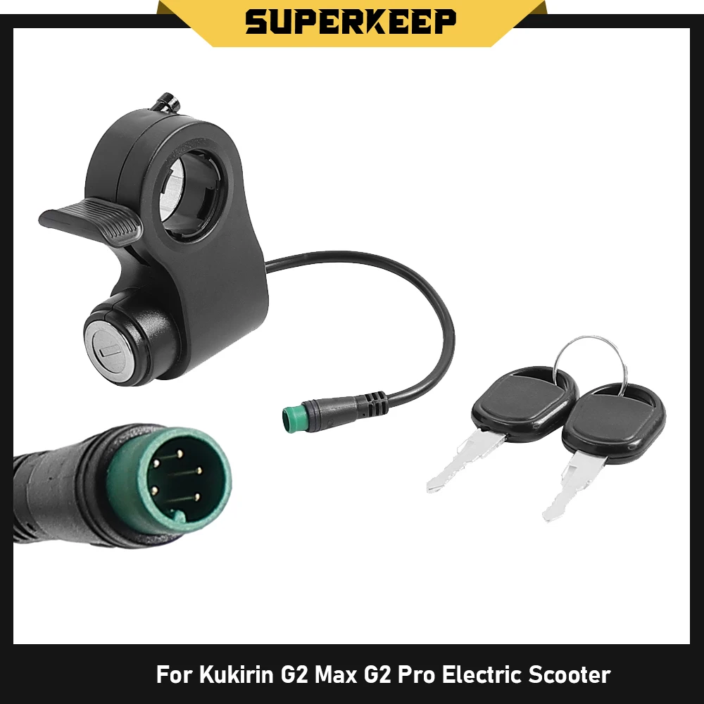 Acelerador de velocidad de 5 pines para Kukirin G2 Max para G2 Pro, interruptor de acelerador de patinete eléctrico, bloqueo de acelerador, pieza de reparación duradera