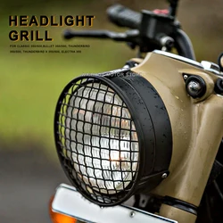 Motorcycle LED Headlight Grill Cover Black ABS FOR Classic 350 500 bullet /Thunderbird /Thunderbird X /Electra 350 500