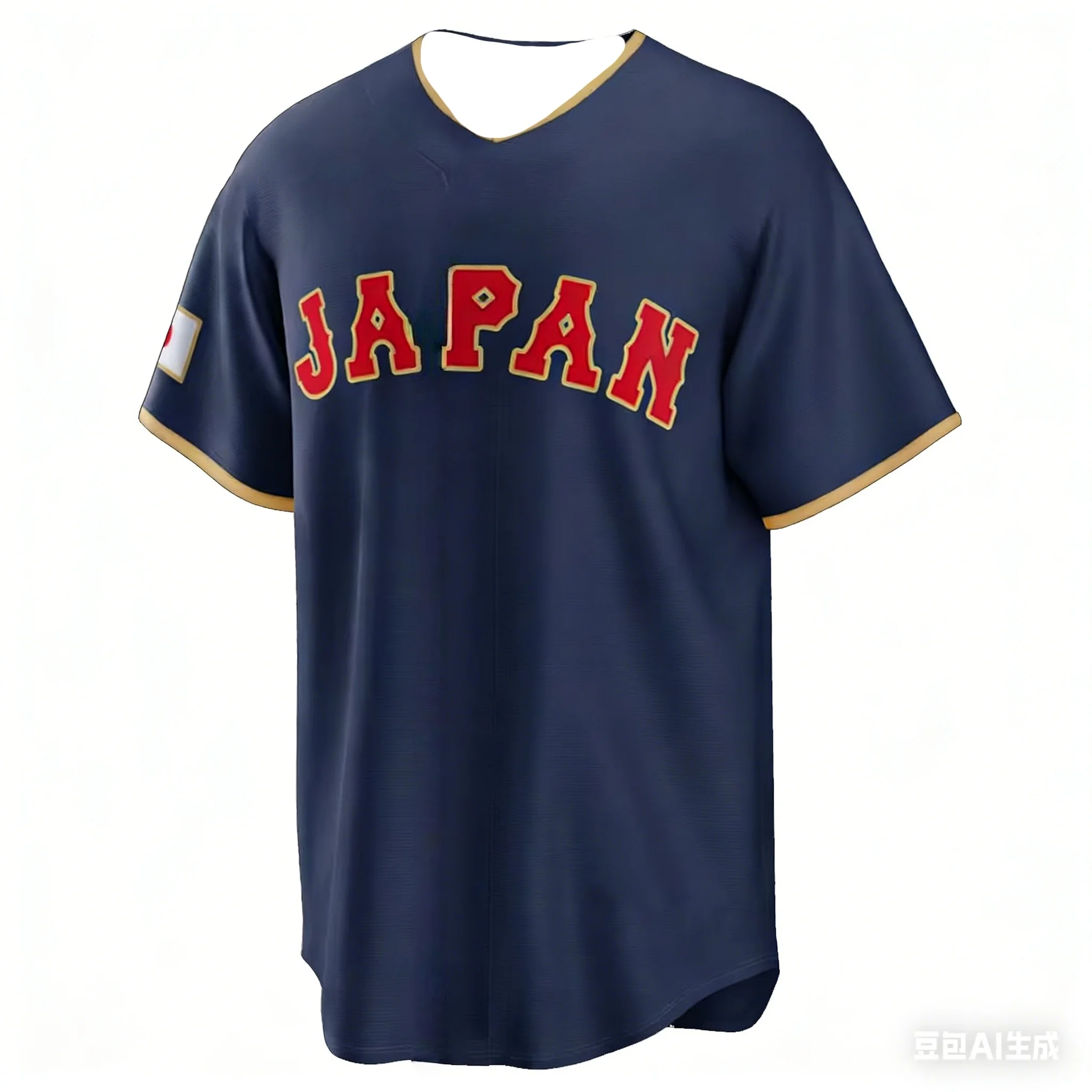 2026 New Japan Baseball Jersey Okamoto 25 Men's Navy WBC Baseball Shirt Short Sleeve Fan Version Sportswear