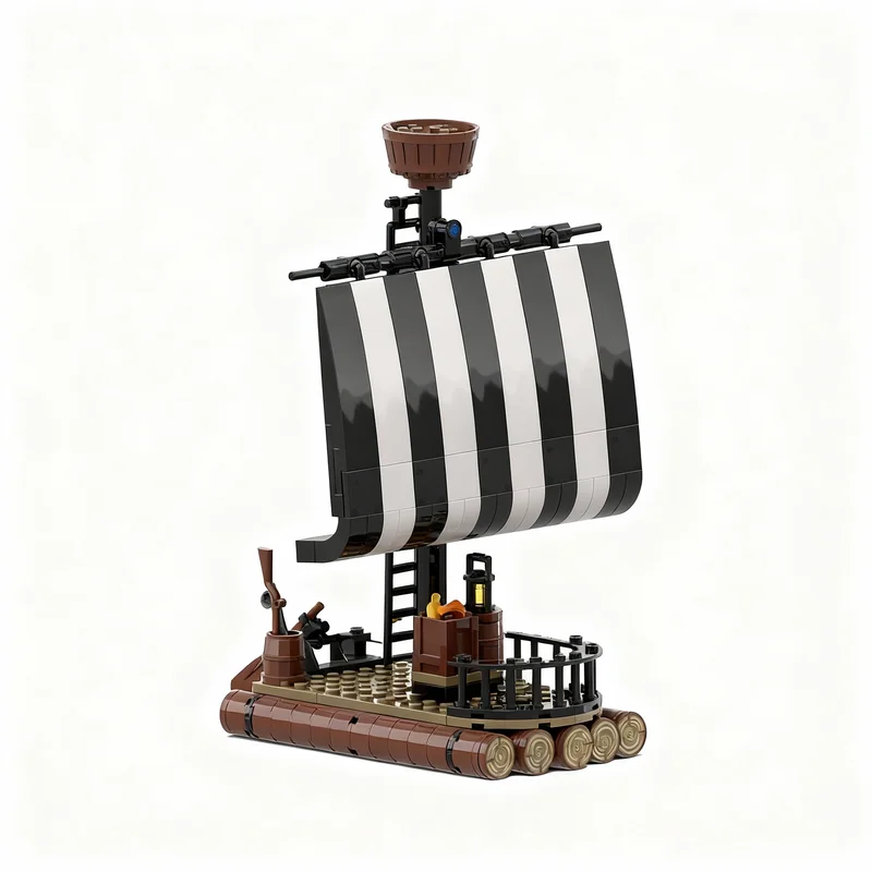 

229pcs MOC Pirates Raft Model Building Blocks Construction Toy Christmas Gifts DIY Creative Idea Education Birthday Assemble