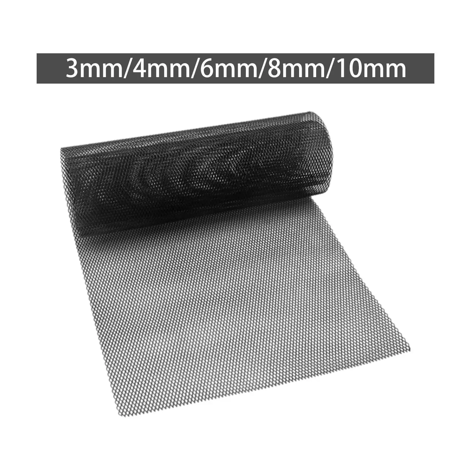 

Black Car Grill Mesh 100x33cm Cuttable Automotive Grille Insert High Performance for Car Body Kit DIY
