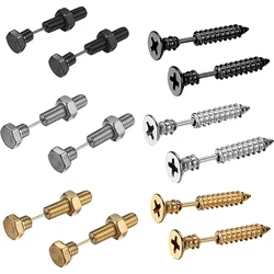 2-3 Pairs Punk Pointed Screw Bolt Stud Earrings Set Men Women Body Piercing Jewelry Stainless Steel variety of collocations