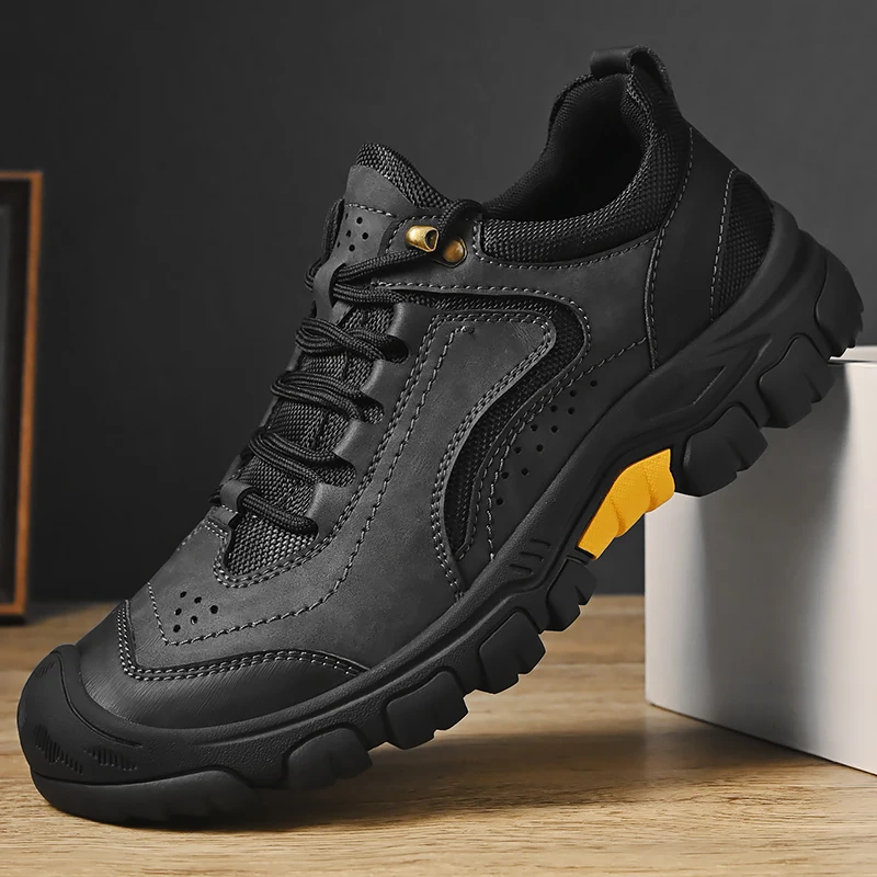 

2024 Outdoor New Autumn Low Cut Comfortable Soft Soled Hiking Men's Fashionable Anti Slip and Wear-resistant Travel Sports Shoes