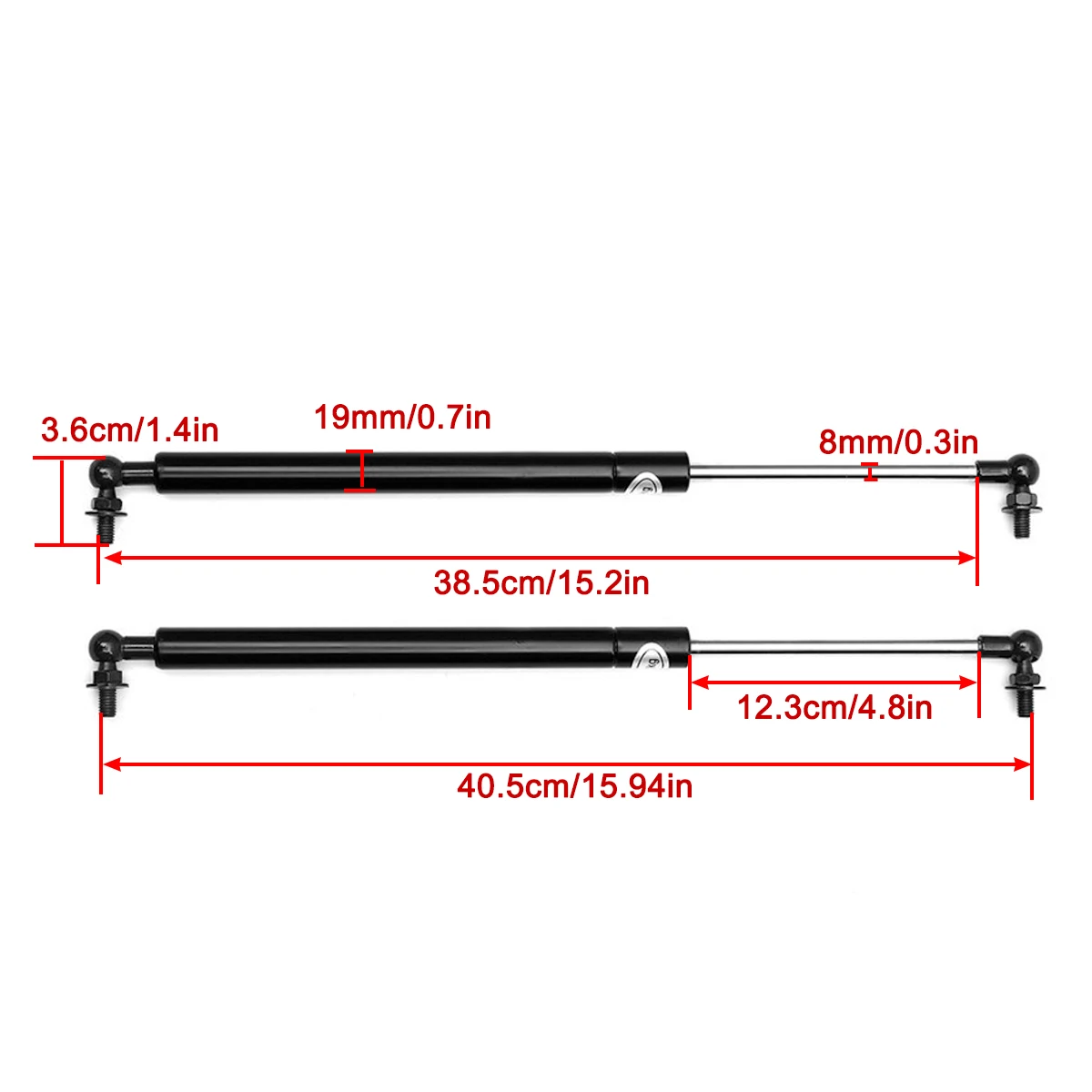 2Pcs Car Bonnet Hood Lift Supports Shock Gas Struts Bars Replacement for Nissan Patrol Y61 GU GR Ute Wagon Damper 1997-2018