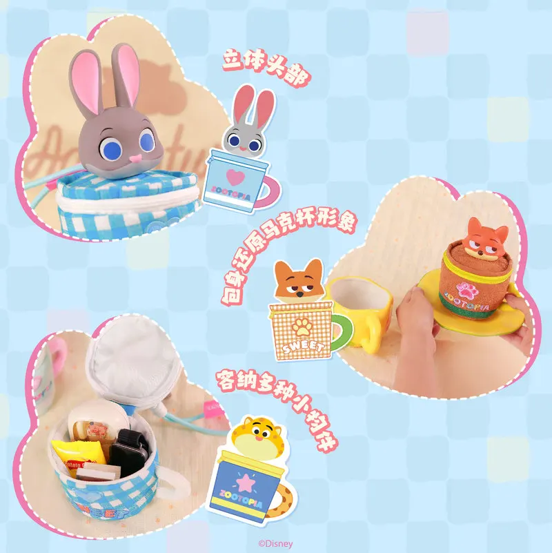 本物のディズニー ズートピア ジュディ・ラビット ぬいぐるみ ブラインドボックス チャーム マグカップ飾り＆ハンドバッグハンガー 愛らしいバッグデコレーション 注目を集めます