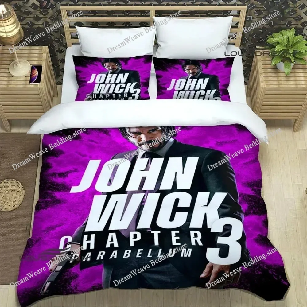 

Movie John Wick Bedding Set Duvet Cover 3d Bedding Fashion Design Decoration King Duvet Cover Set Double Bed Set Bedding Sets