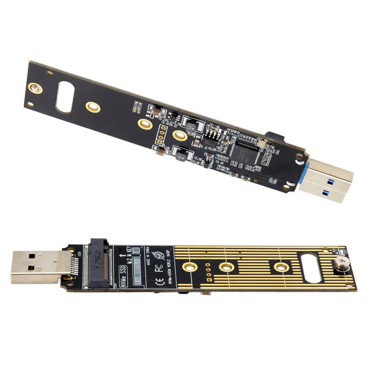 NVME PCIE M Key 2230/2242/2260/2280 SSD NVME para USB TYPE-A/TYPE-C Conversor M2 SSD Adaptador NVMe Chassi M.2 para USB3.1 Habitação