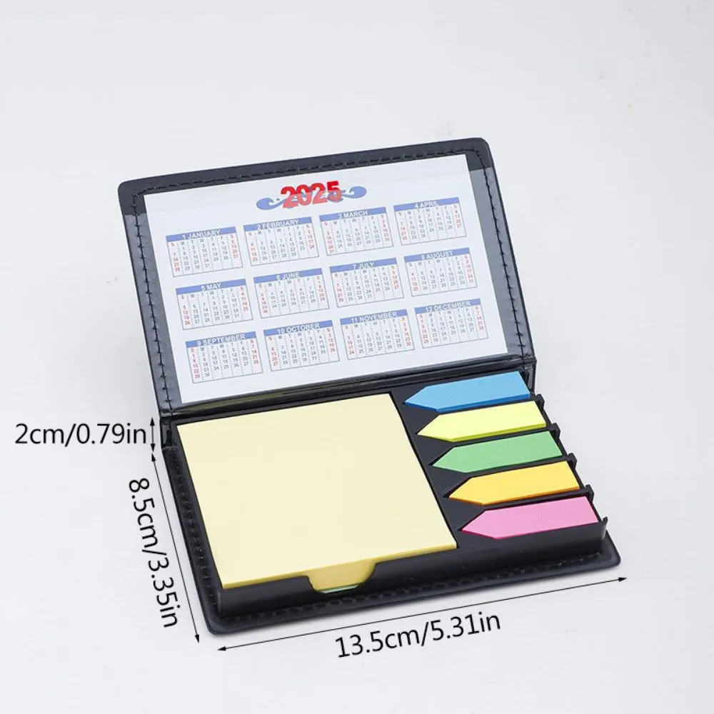 1 Set of Colorful Convenience Stickers Organization Multi-Color Stickers Set Leather Packaging Box Calendar 2025 and More