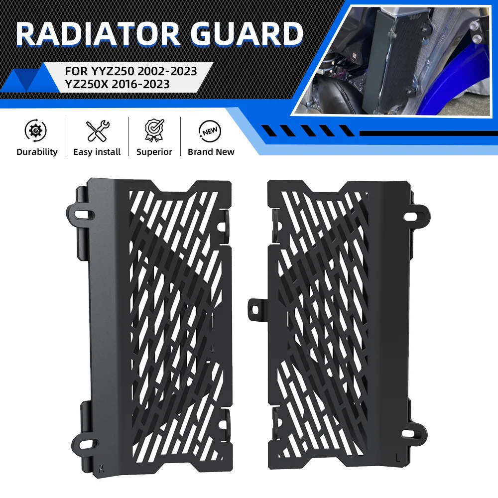 FOR YAMAHA YZ250X 2016-2017-2018-2019-2020-2021-2022-2023-2024 Motorcycle Radiator Guard Grille Protector Oil Cooler Cover YZ250