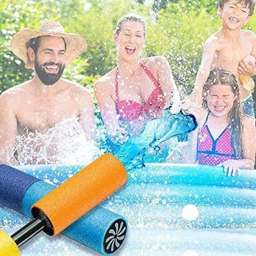 

Water Gun Summer Outdoor Water Spray Gun Pull High Pressure Range Foam EVA Beach Pools Water Fun Play Toys Children Random