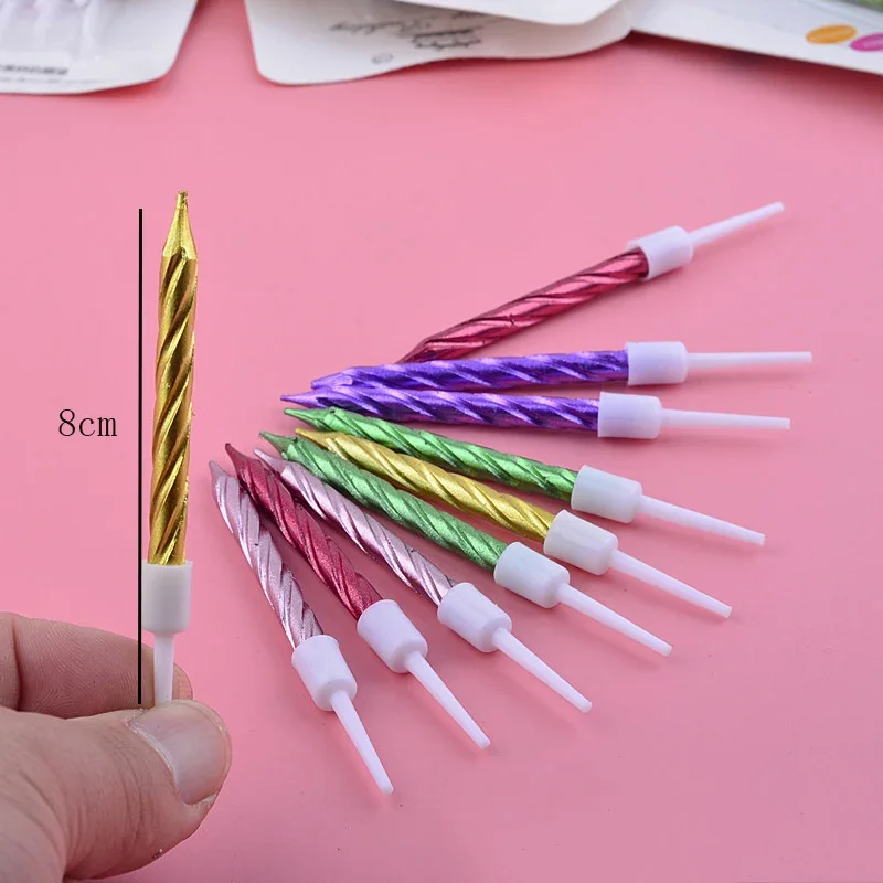 Picture 6: 10 PCS Birthday Thread Candle Children's Creative Baking Party Cake Decoration One Year Net Red Digital Colorful Pencil