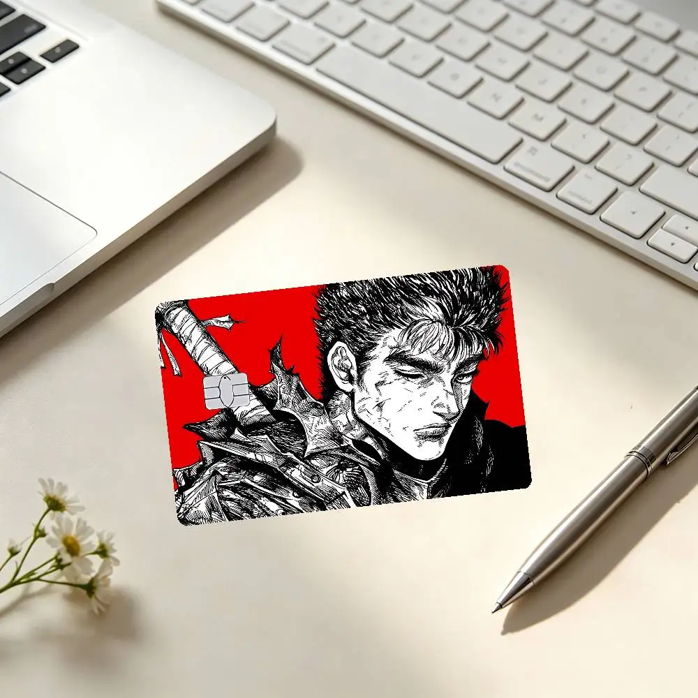 Anime A-Berserk-S Card Stickers Credit Card DIY Card Protector Stickers Waterproof Film Skin Cover