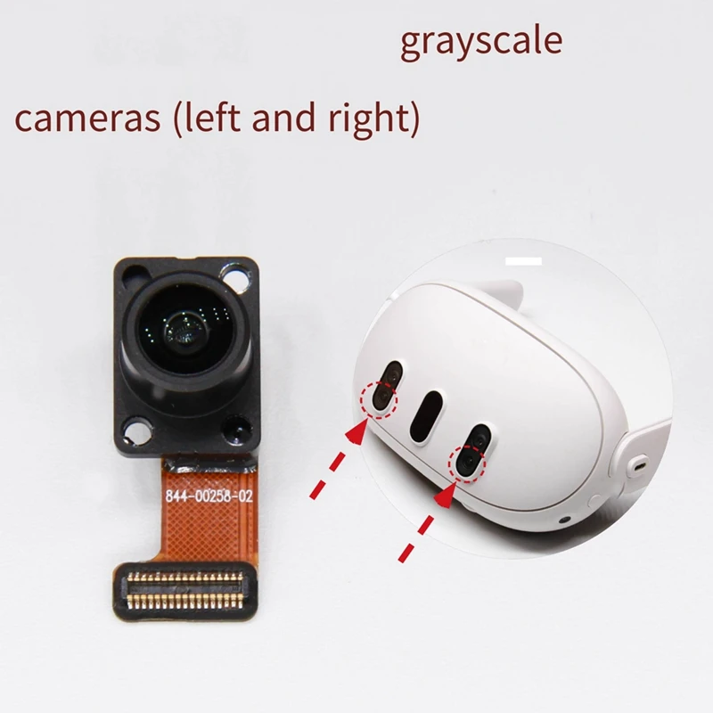 【Y46Q】كاميرا SLAM باللون الرمادي لسماعات Oculus Quest 3 VR جزء استبدال كاميرا التعرف على الرمادي لـ Meta Quest 3، B #1