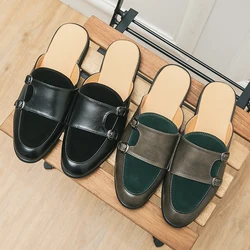 New Casual Leather Shoes For Men Summer Slip On Loafers Men British Style Leather Shoes Male Comfy Flat Loafers Men Good Quality