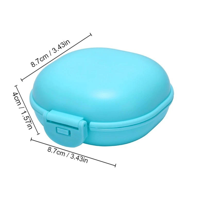 2Pcs Portable Candy Color Soap Box Home Shower Travel Hiking Soap Holder Container Soap Dish Bathroom Supplies