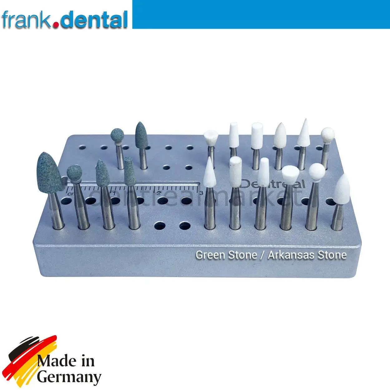 Frank Dental - Arkansas Stone and Green Stone Set- Composite Porcelain and Metal