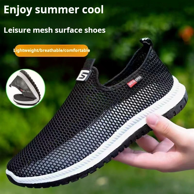 Hot Sale Summer Walking Shoes Men Sneakers Sport Lightweight Casual Hiking Shoes Men Breathable Aqua Shoes Man Outdoor Footwea