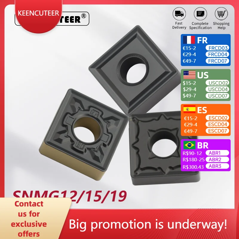 

CNC Cast Iron Special Blade SNMG120404/08 SNMG150608/12 SNMG190612 YZ5115 YZ5115s Lathe Blade Outer Round Cutter Head Tool