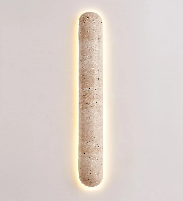 Natural Stone LED Wall Lamp 30 60 90CM Marble Atmosphere