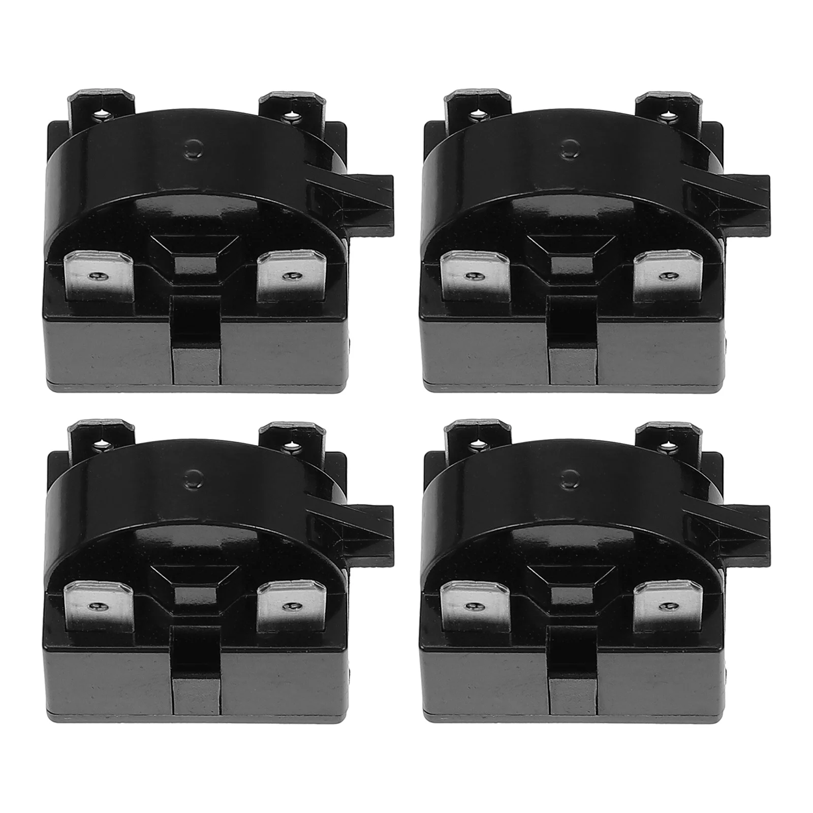 4Pcs Compressor Starter Insert Premium Plastic Refrigerator Start Relay for Home Freezer Wine Cooler Machine Overload Protector